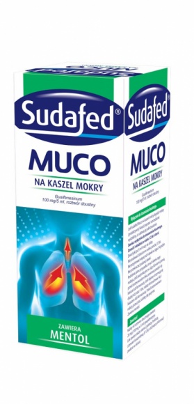 STOP dla mokrego kaszlu NOWOŚĆ - SUDAFED® Muco w dwóch wariantach smakowych Zdrowie, LIFESTYLE - Mokry, duszący kaszel to jedna z najczęściej nękających nas dolegliwości w sezonie jesienno-zimowym. Aby wspomóc usuwanie wydzieliny oraz złagodzić mokry kaszel potrzebna jest szybka pomoc odpowiedniego preparatu.