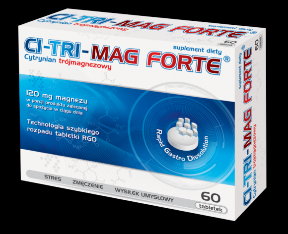 CI-TRI-MAG FORTE® - preparat magnezowy wysokiej jakości Zdrowie, LIFESTYLE - Magnez nazywany jest pierwiastkiem życia nie bez przyczyny. To od niego zależy zachodzący w roślinach zielonych proces fotosyntezy, bez którego niemożliwe byłoby życie zwierząt i ludzi.