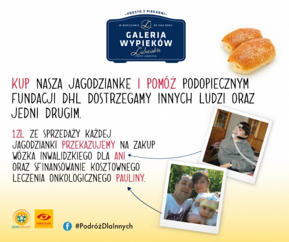 KUPUJĄC JAGODZIANKĘ – POMAGASZ PODOPIECZNYM AKCJI „PODRÓŻ DLA INNYCH”