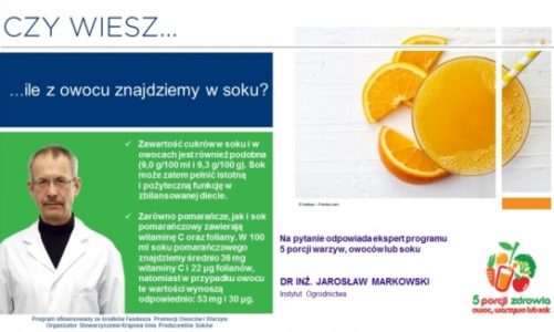 Ile z owocu znajdziemy w soku?