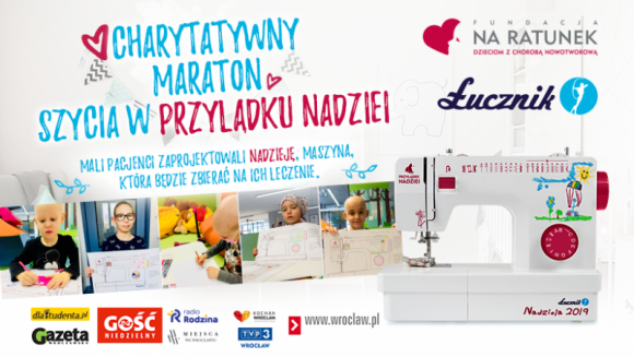 Charytatywny Maraton Szycia w Przylądku Nadziei Zdrowie, LIFESTYLE - Już 29 września klinika onkologiczna „Przylądek Nadziei” będzie gościć uczestników „Charytatywnego Maratonu Szycia” - wydarzenia, które ma na celu wsparcie dzieci zmagających się z chorobami nowotworowymi oraz zakomunikowanie potrzeby zbierania funduszy na ich leczenie.