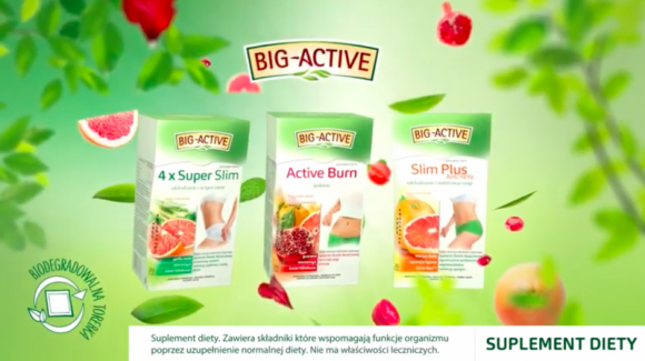 Trwa kampania herbatek funkcjonalnych marki Big-Active Zdrowie, LIFESTYLE - Marka Big-Active realizuje kampanię reklamową promującą herbatki wspomagające odchudzanie. Spoty promujące produkty marki emitowane są w wiodących serwisach internetowych. Kampania potrwa do końca czerwca.