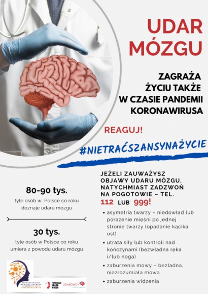 UDAR MÓZGU W CZASIE PANDEMII – REAGUJ!