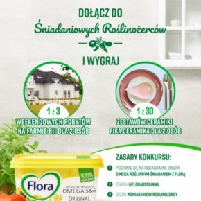 Konkurs! Dołącz do „Śniadaniowych Roślinożerców” marki Flora