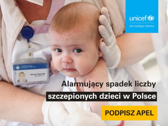 UNICEF alarmuje: W Polsce drastycznie maleje liczba szczepionych dzieci Zdrowie, LIFESTYLE - Coraz częściej rodzice w Polsce rezygnują ze szczepienia swoich dzieci. UNICEF Polska przygotował Apel do Ministra Zdrowia o podjęcie zdecydowanych działań. Każdy może się pod nim podpisać: unicef.pl/apel-szczepienia