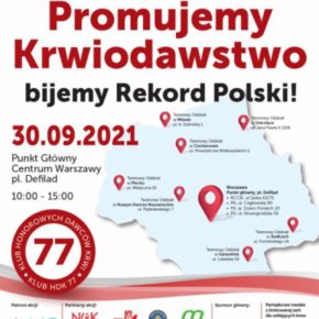 Promuję Krwiodawstwo – biję Rekord Polski!